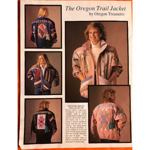 The Oregon Trail Jacket by Oregon Treasures sewing pattern, New uncut